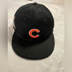 Black Cap with Orange Logo. New Era Chicago Cubs ASG 2017 hat.